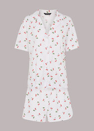 Cherry Print Short Pyjamas