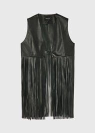 Rei Leather Fringed Waistcoat