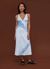 Silk Tie Dye Bias Dress