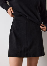 Suede A Line Skirt