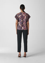 Palm Print Shell Top Multicolour