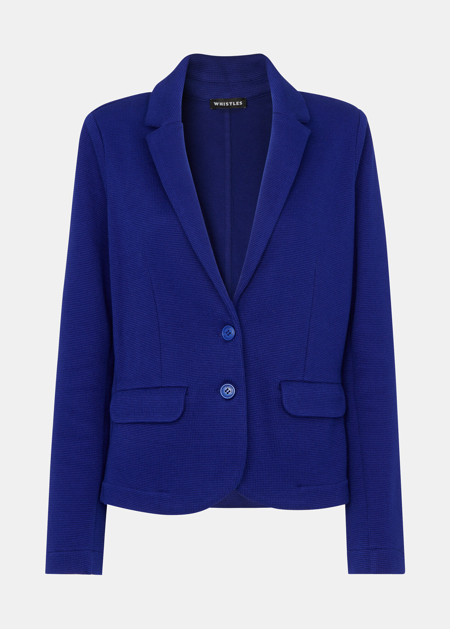 Cobalt Blue SlimFit Jersey Jacket Whistles