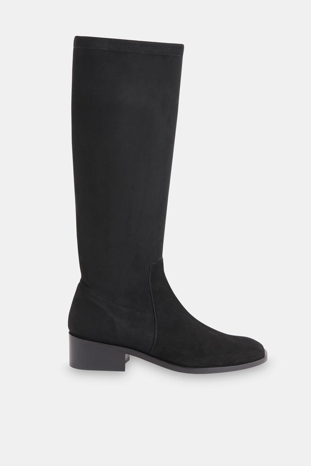 Black Lisi Stretch Knee High Boot