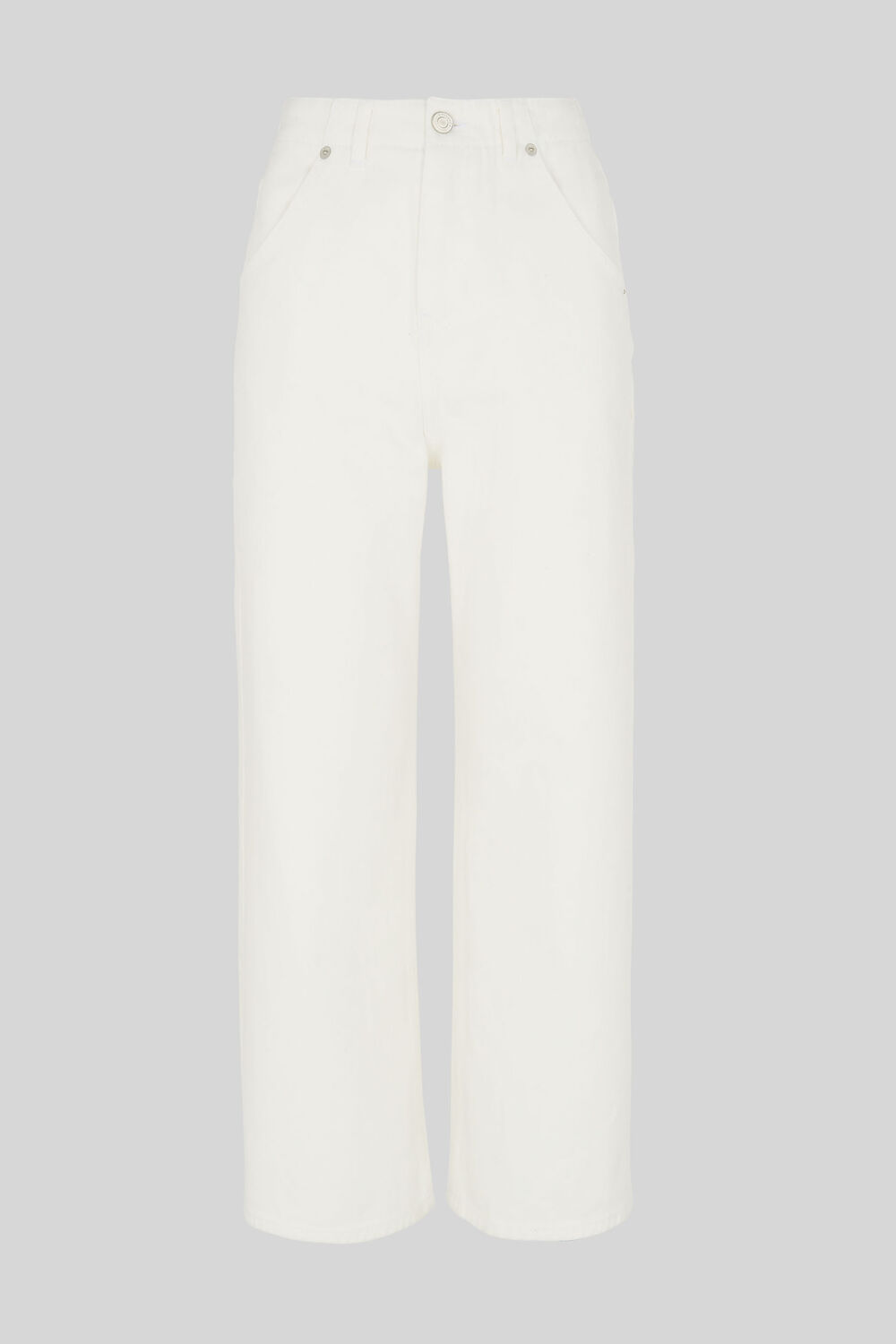 Gabi High Waist Wide Leg Jean White