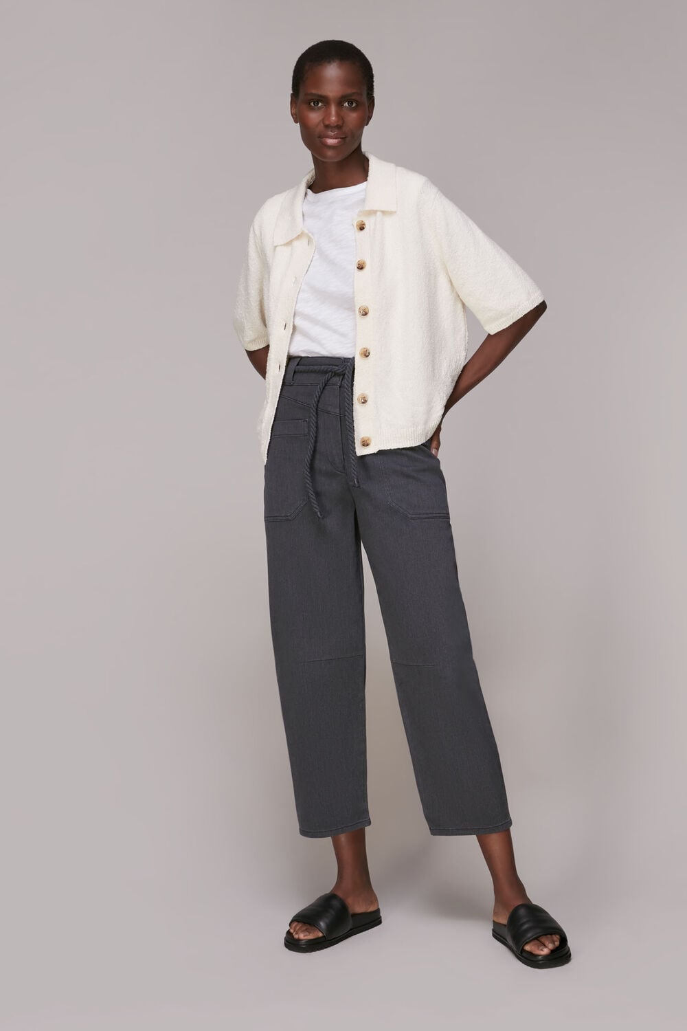 Rope Belted Casual Trouser