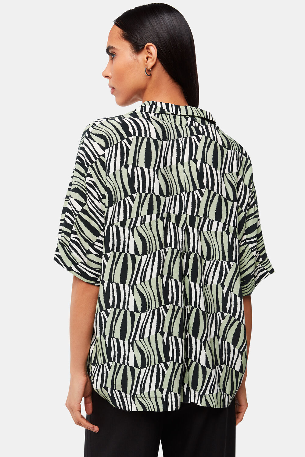 Multicolour Checkerboard Tiger Boxy Shirt