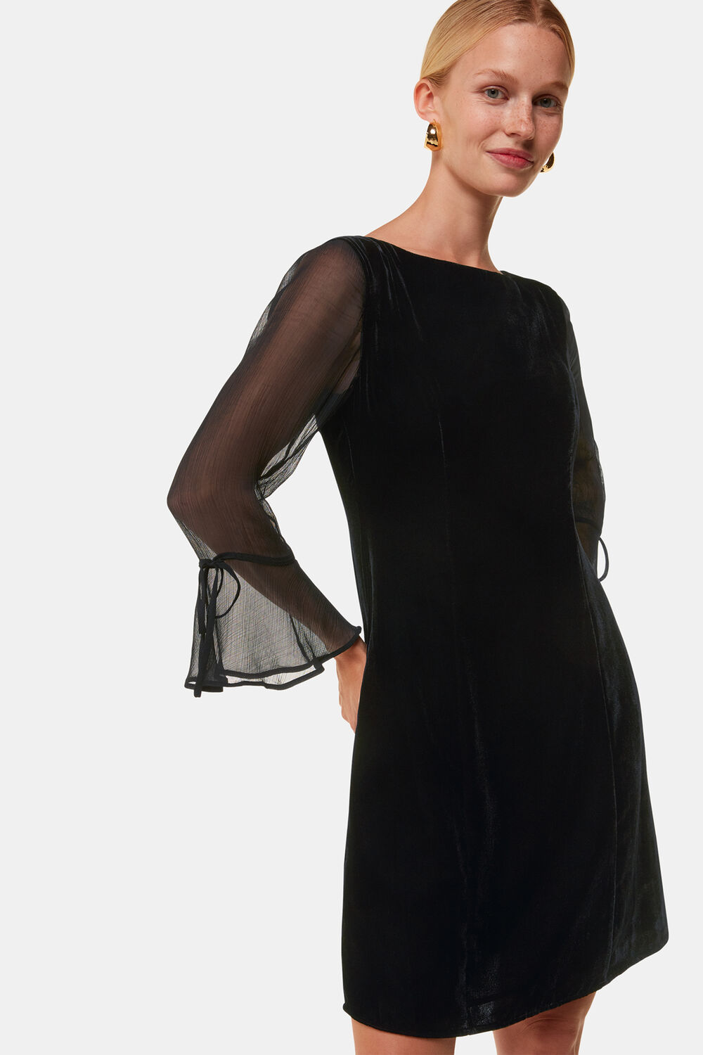 Black Myla Velvet Mini Dress