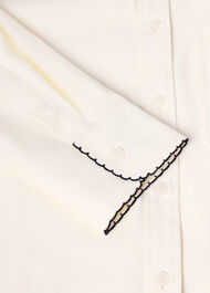 Embroidered Collar Shirt