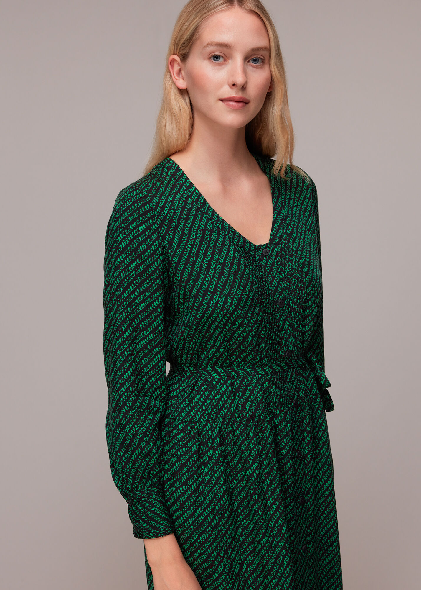 Diagonal Bicolor Dress