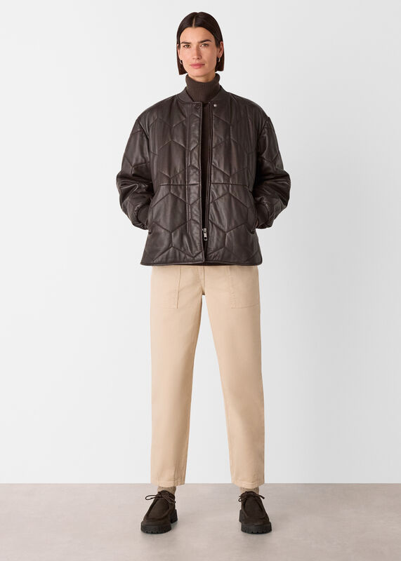 Neutral Tessa Casual Trouser