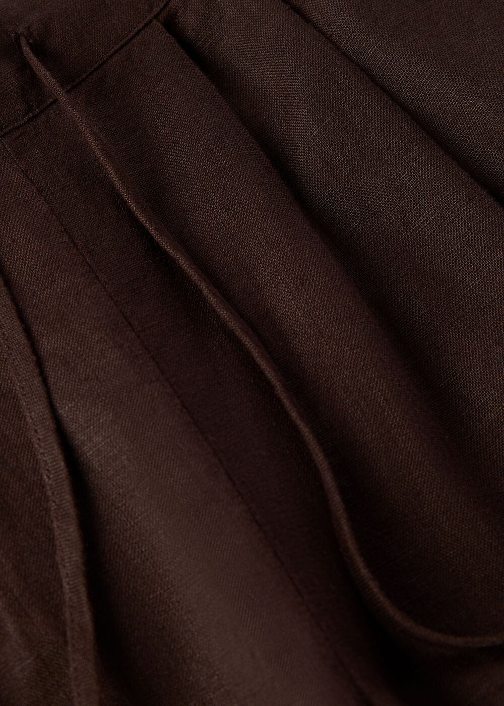 Wide Leg Linen Trouser