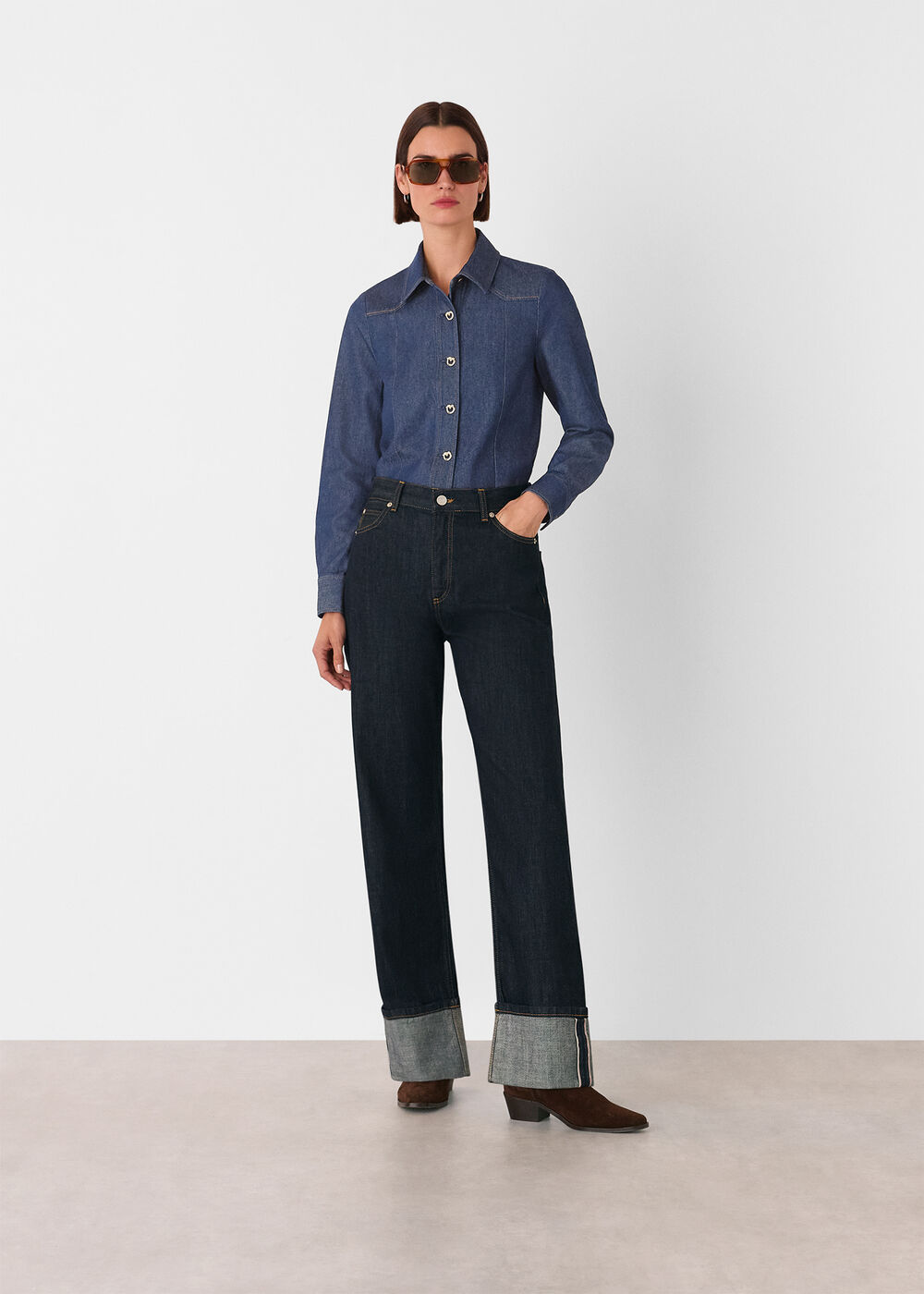 Button Detail Cotton Shirt