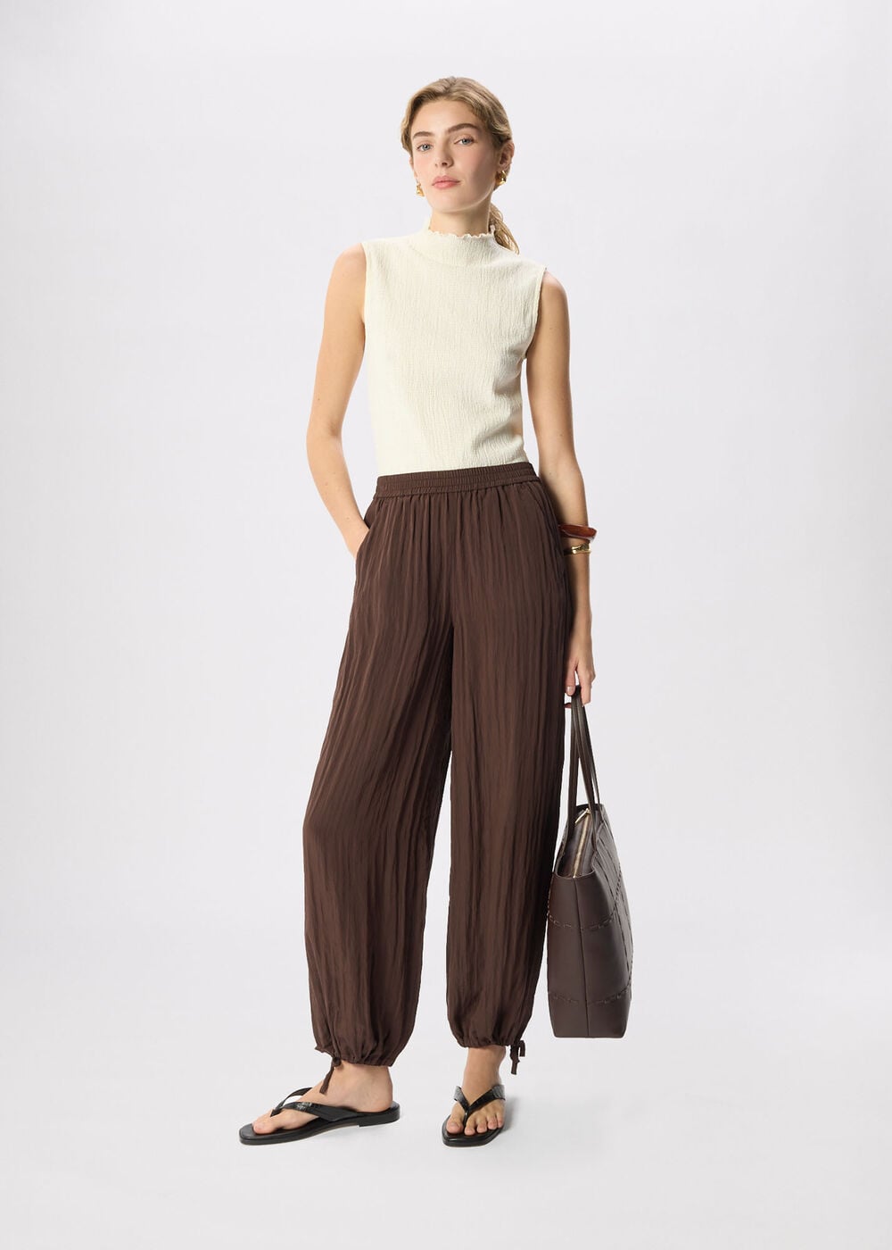 Textured Sleeveless Top