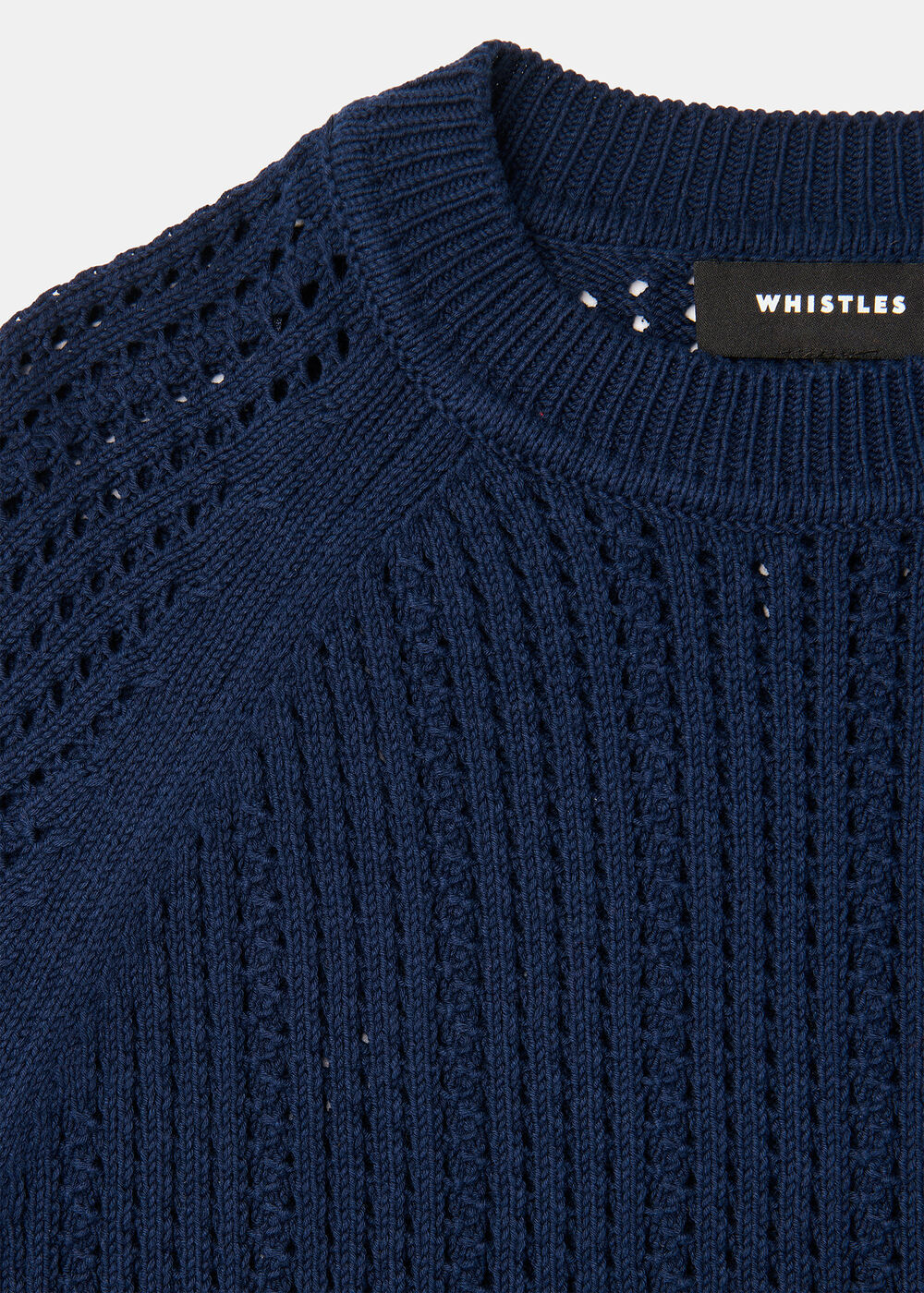 Pointelle Crew Neck Knit