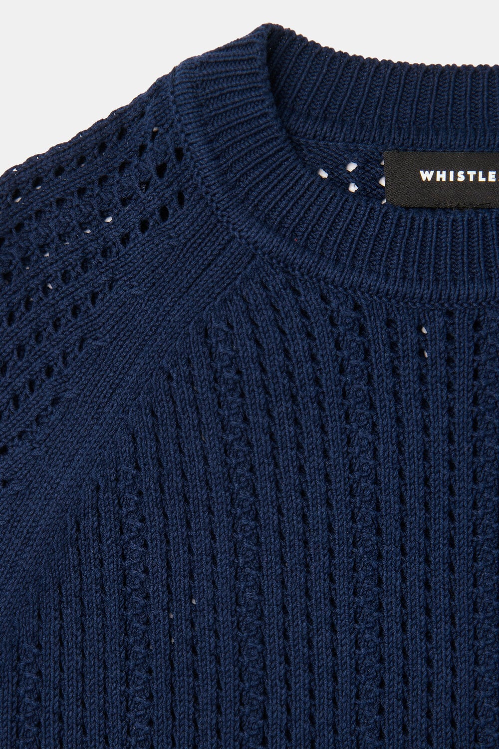 Pointelle Crew Neck Knit