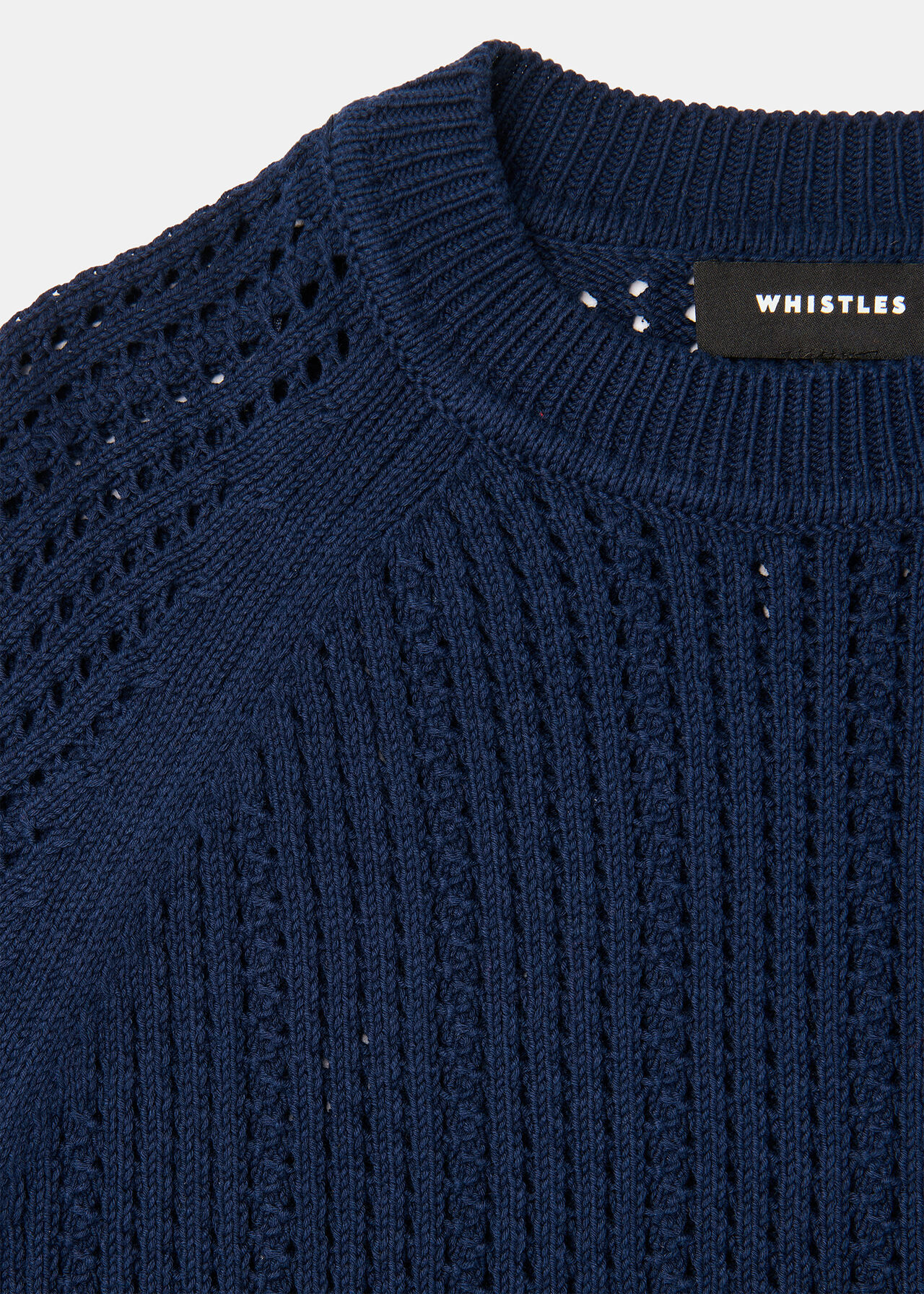 Pointelle Crew Neck Knit