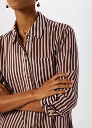 Stripe Long Sleeve Beach Shirt