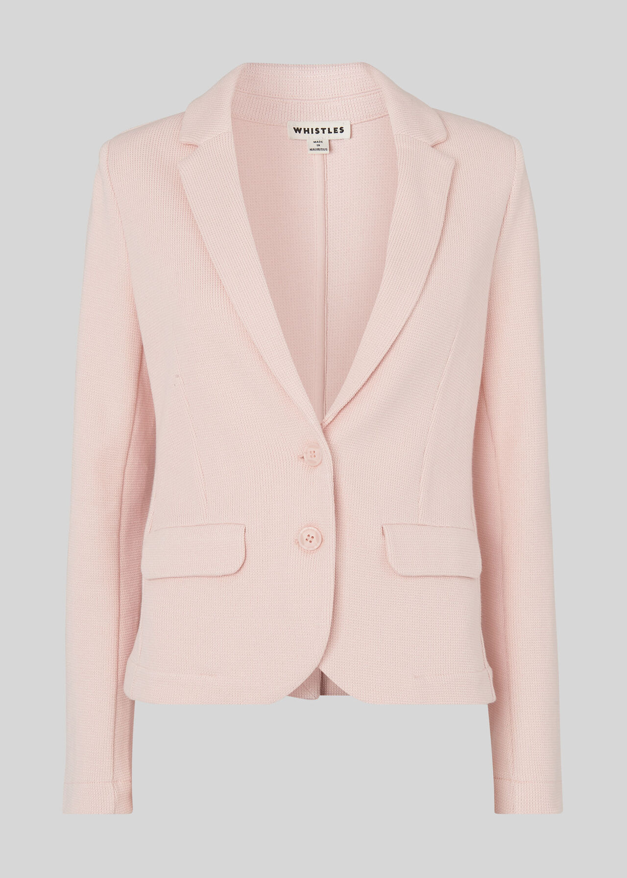 Pale Pink Jersey Jacket | WHISTLES