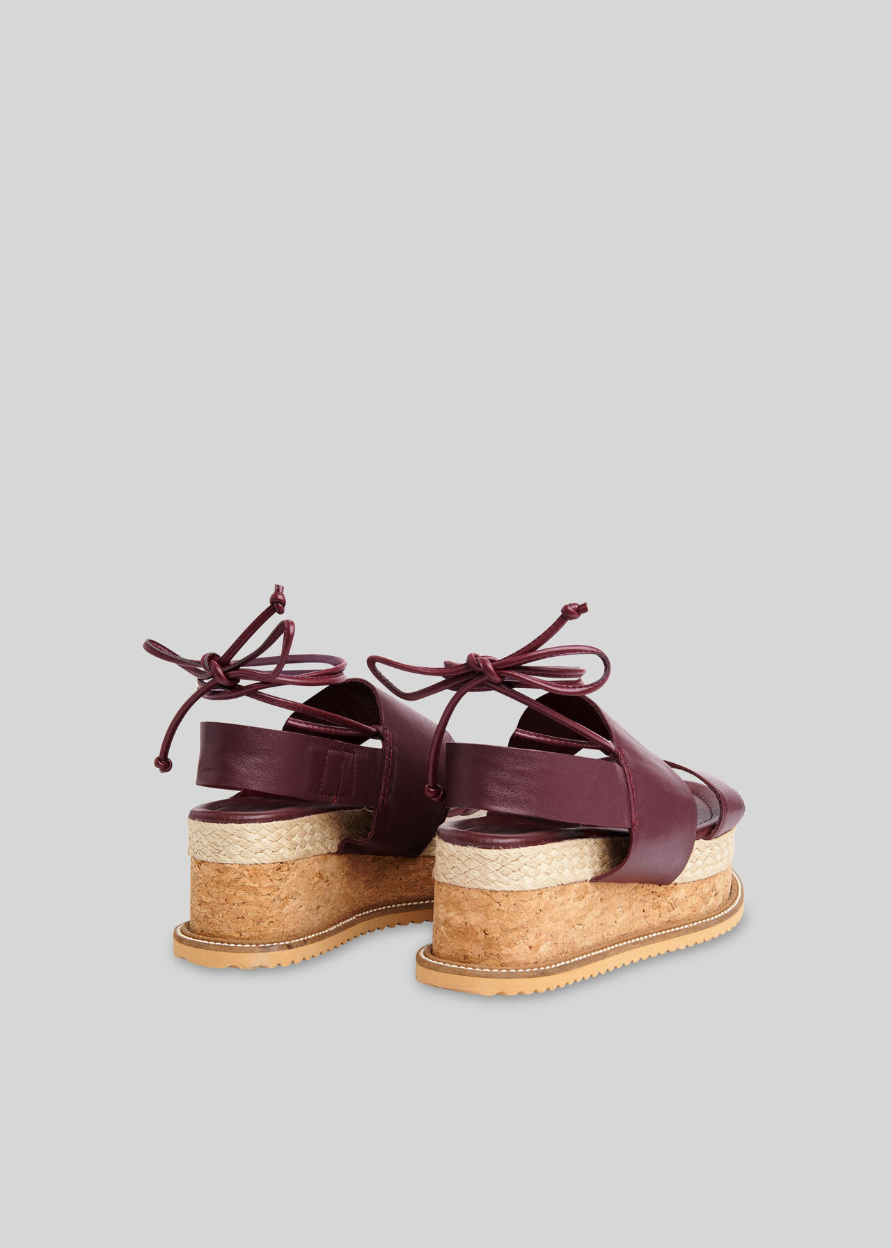 Rae Flatform Sandal Aubergine