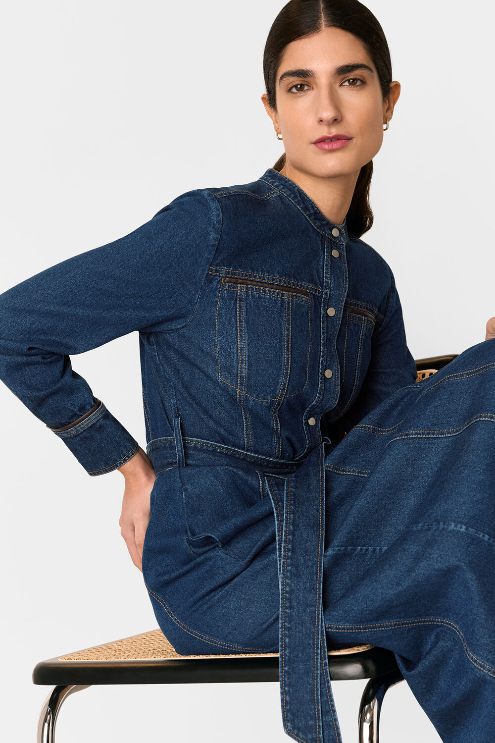 Myra Denim Midi Dress