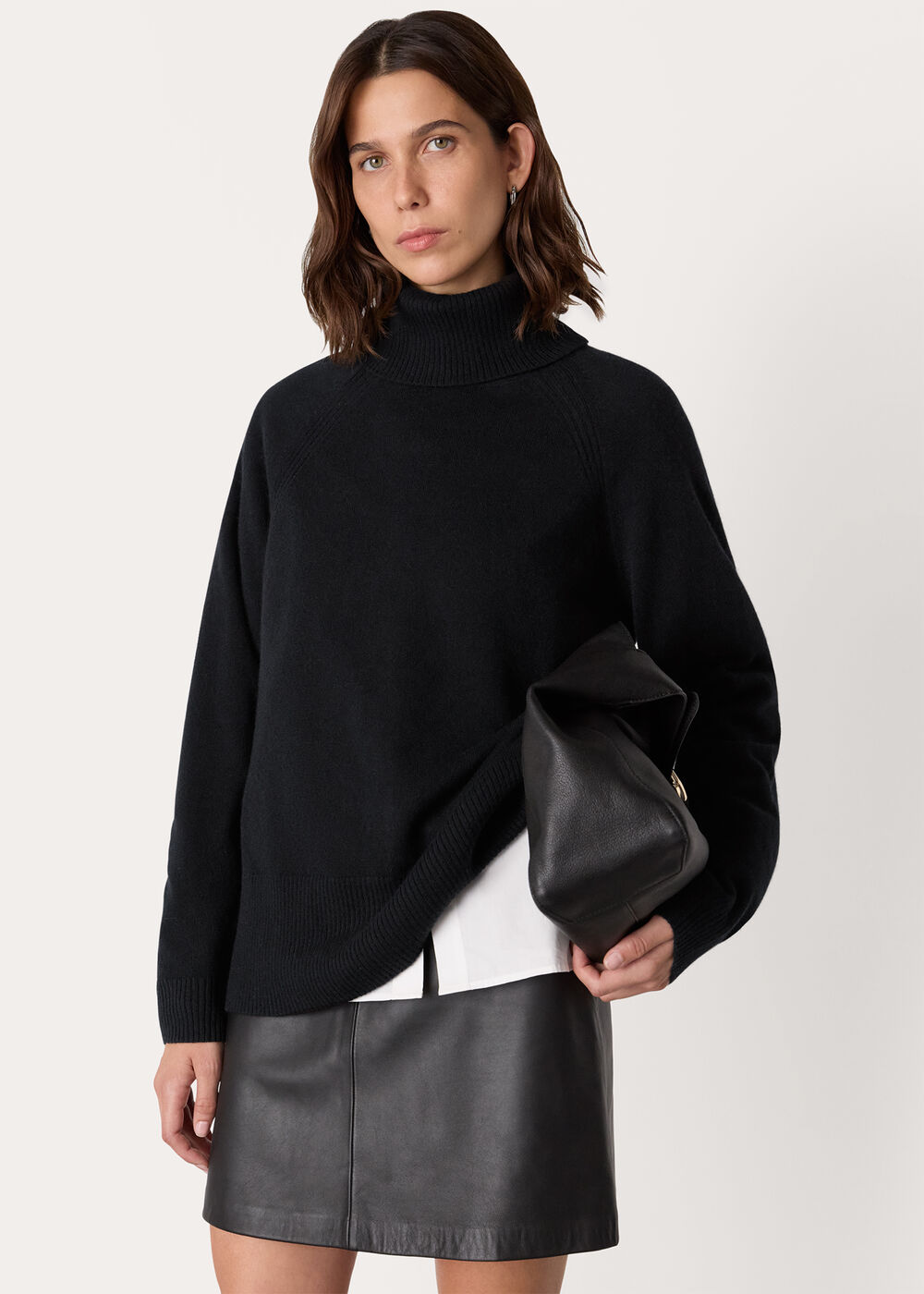 Petite Cashmere Roll Neck