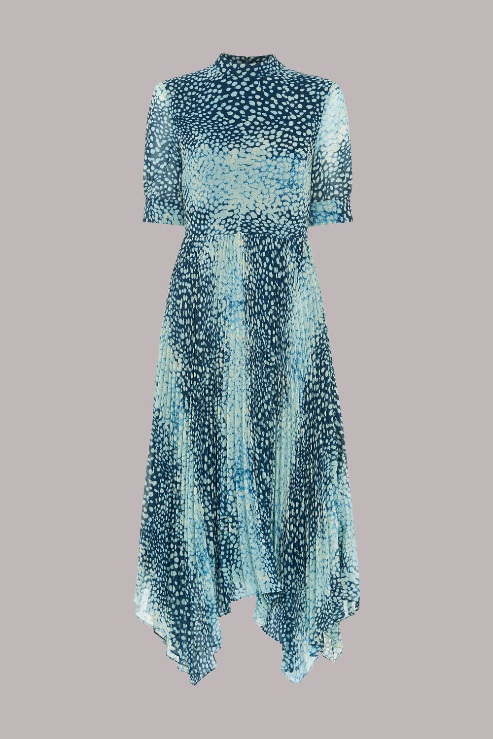 Blue Esme Dalmation Print Dress