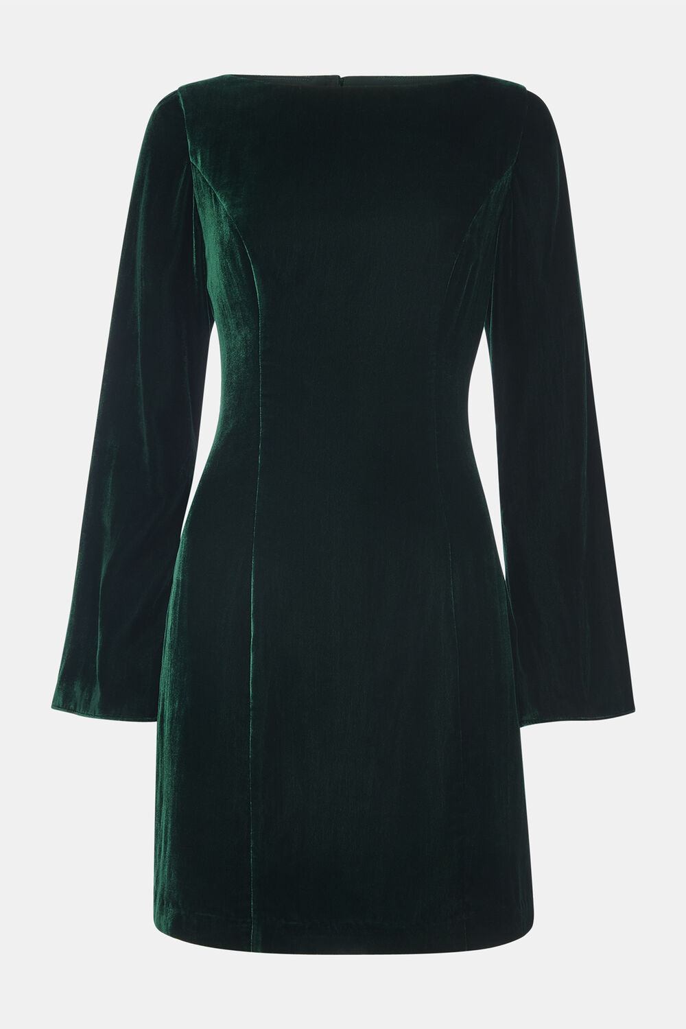 Velvet Flare Sleeve Dress