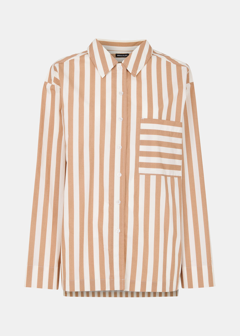 Cotton Stripe Pyjama Shirt