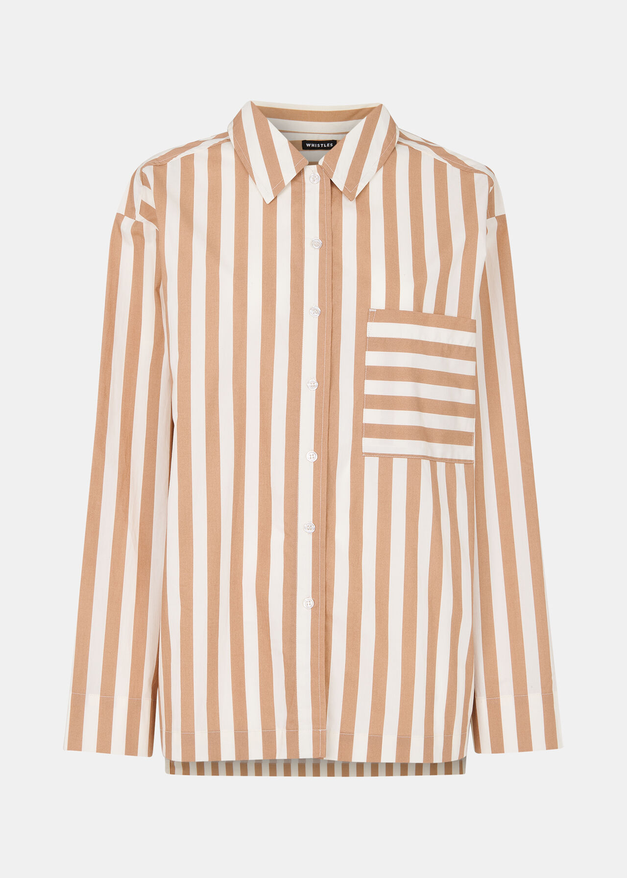 Cotton Stripe Pyjama Shirt