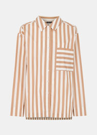 Cotton Stripe Pyjama Shirt