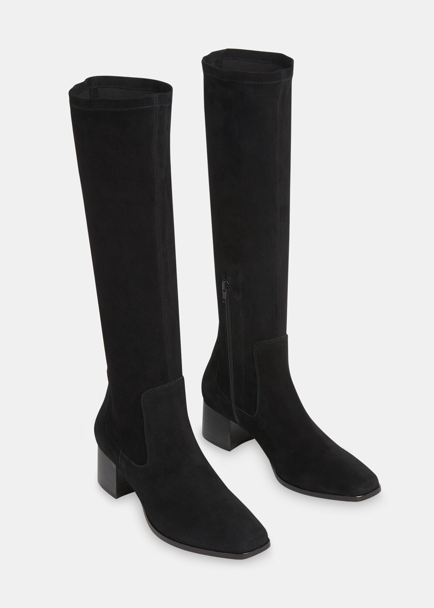 Black Blaire Stretch Knee High Boot WHISTLES