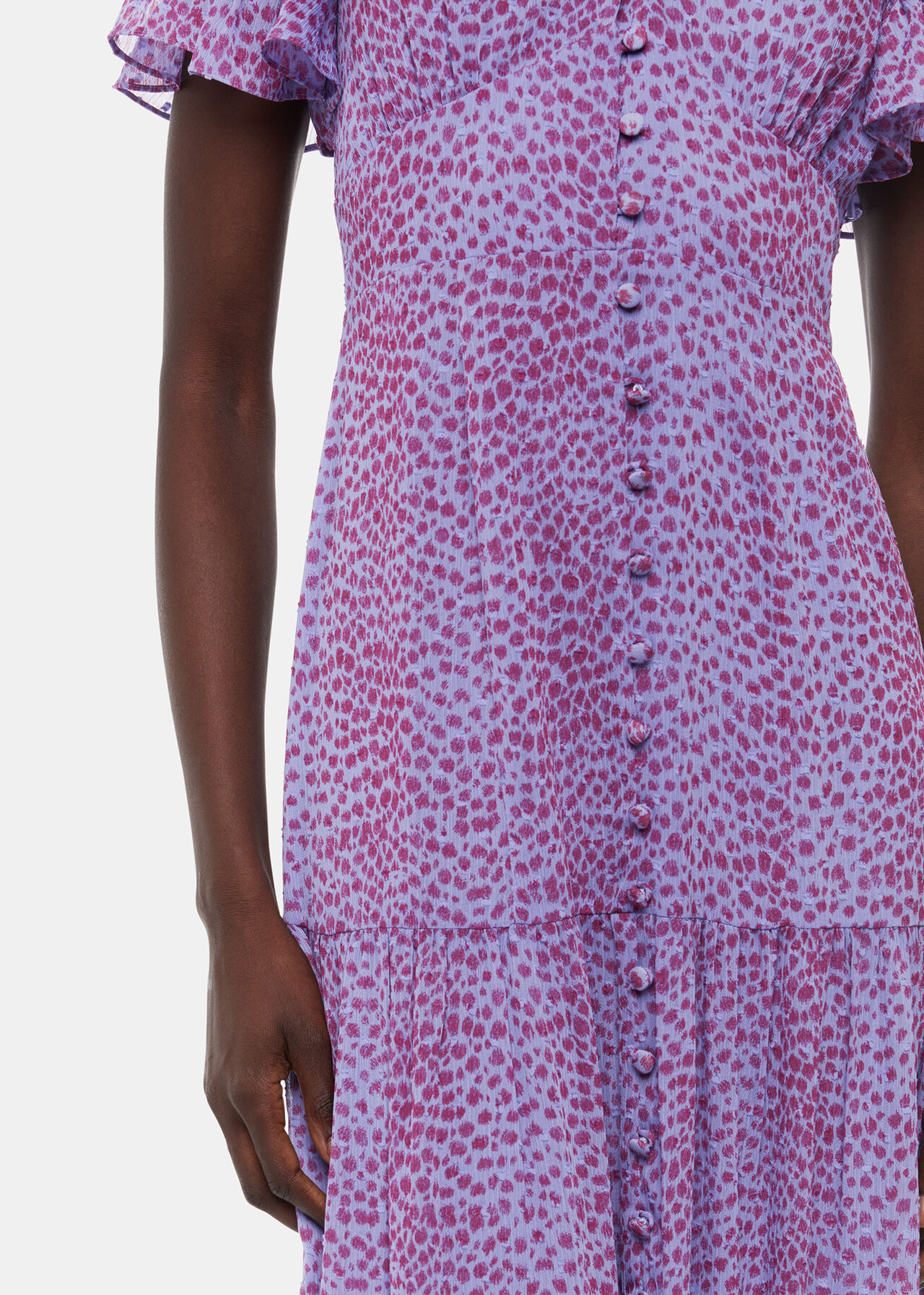 Sketched Cheetah Dobby Dress