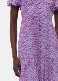 Sketched Cheetah Dobby Dress