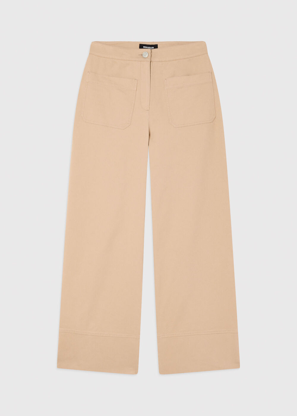 Wide Leg Casual Cotton Trouser