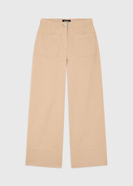 Wide Leg Casual Cotton Trouser