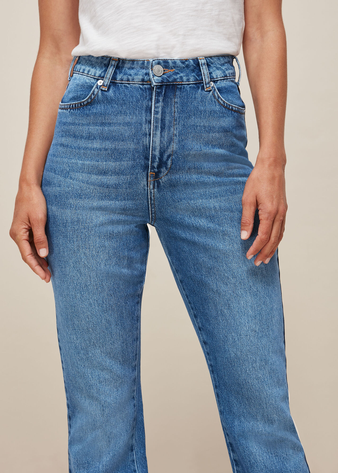 Denim Authentic Flared Jean WHISTLES