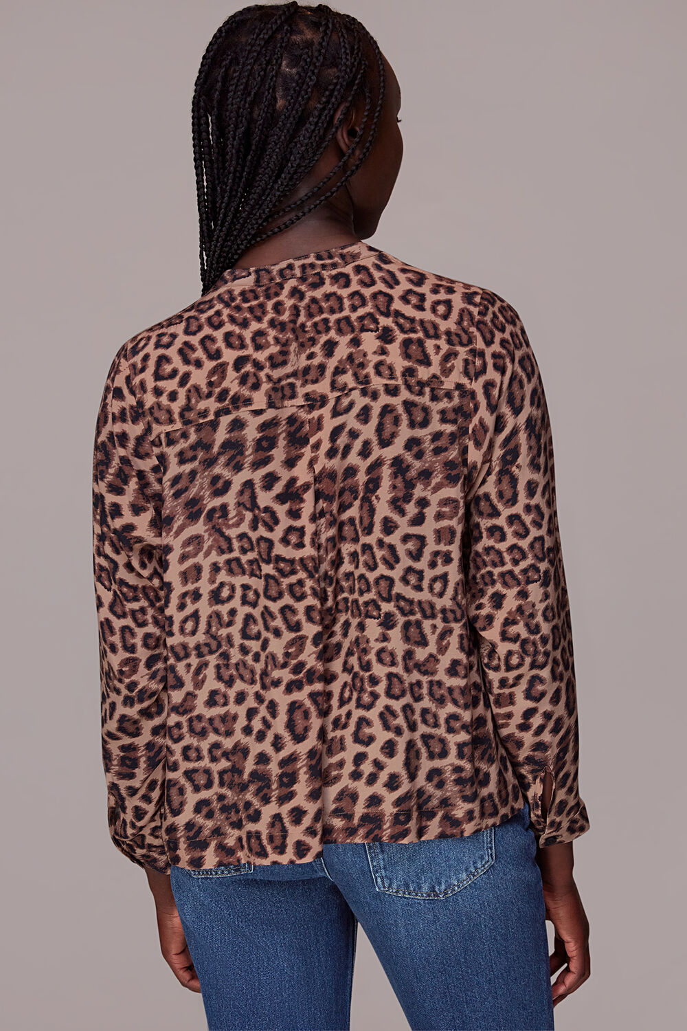 Meara Jungle Cheetah Blouse