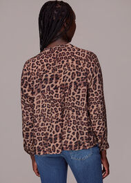 Meara Jungle Cheetah Blouse