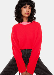 Colour block Crew Neck Knit