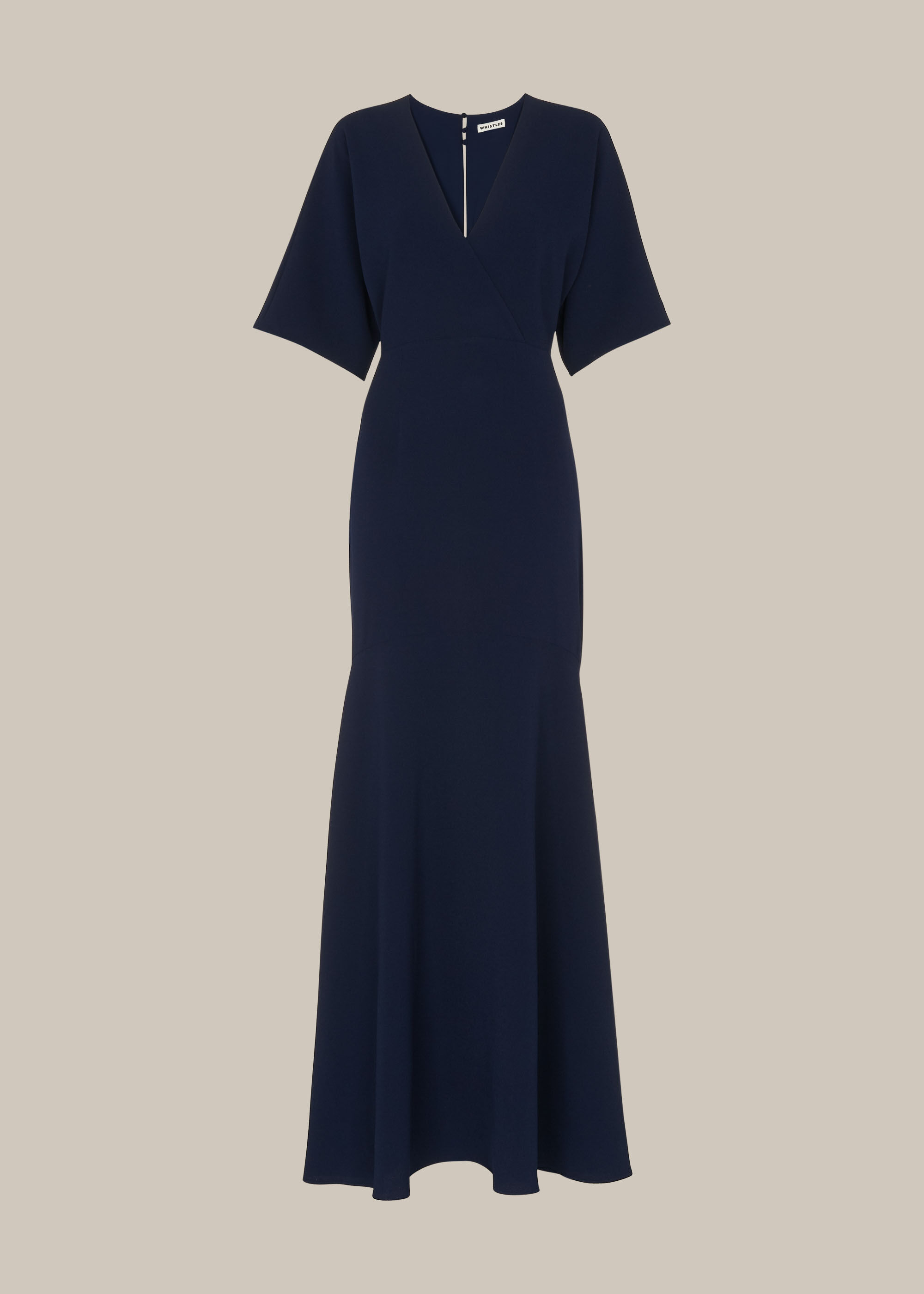 Navy v neck maxi outlet dress