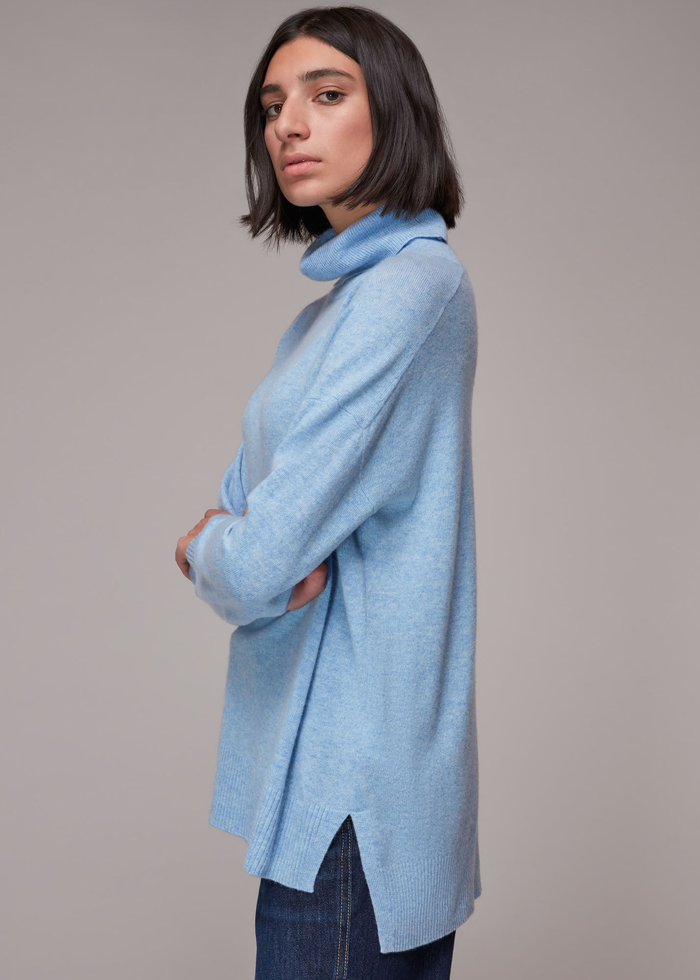 Pale blue sale jumper