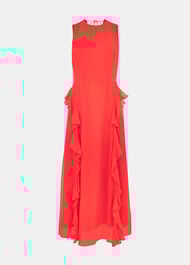 Petite Nellie Frill Detail Midi Dress