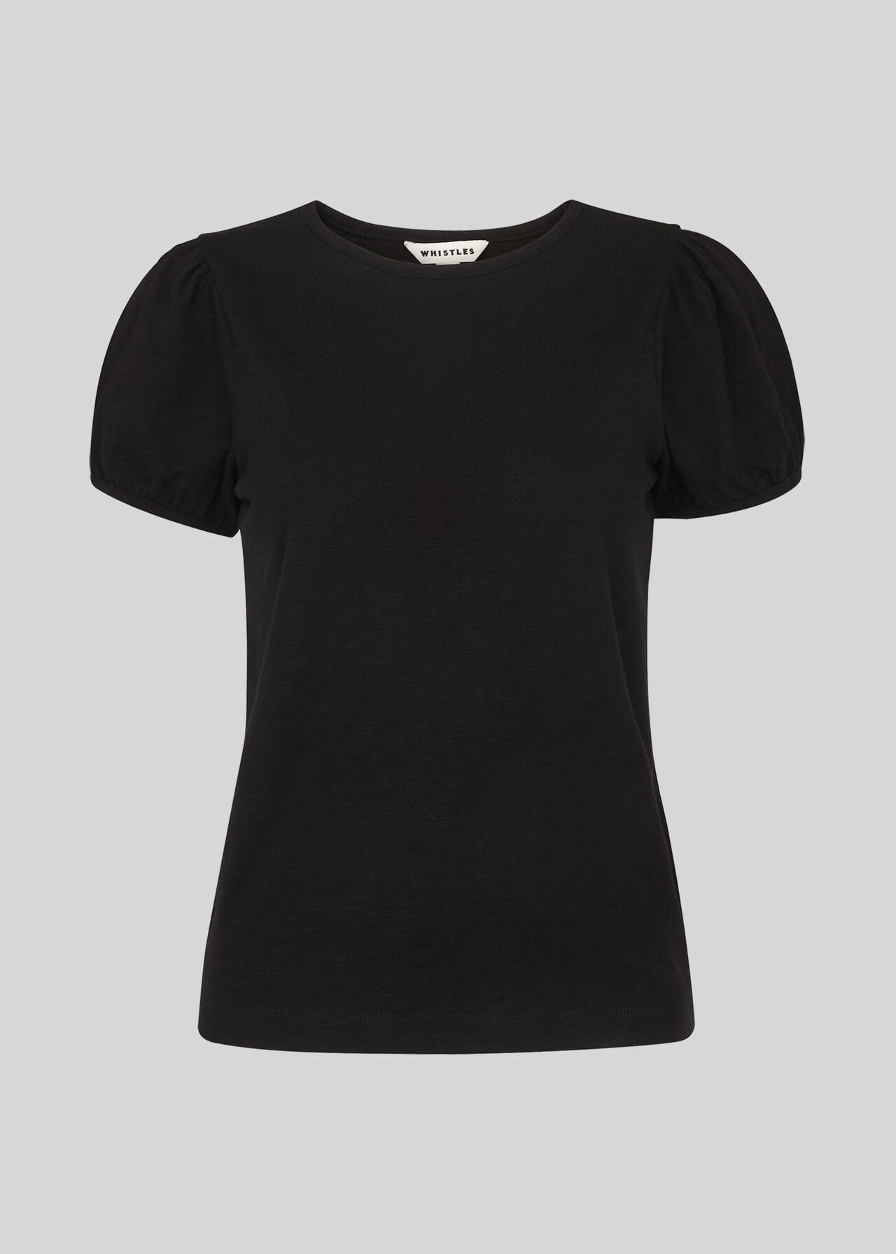 Puff Sleeve T-Shirt Black
