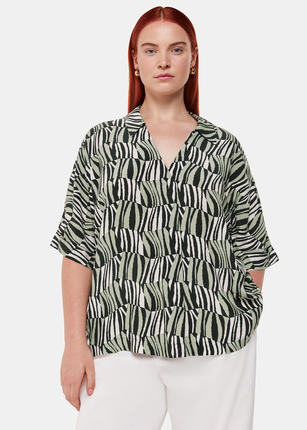 Checkerboard Tiger Boxy Shirt