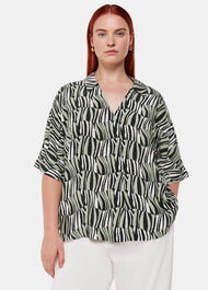 Checkerboard Tiger Boxy Shirt