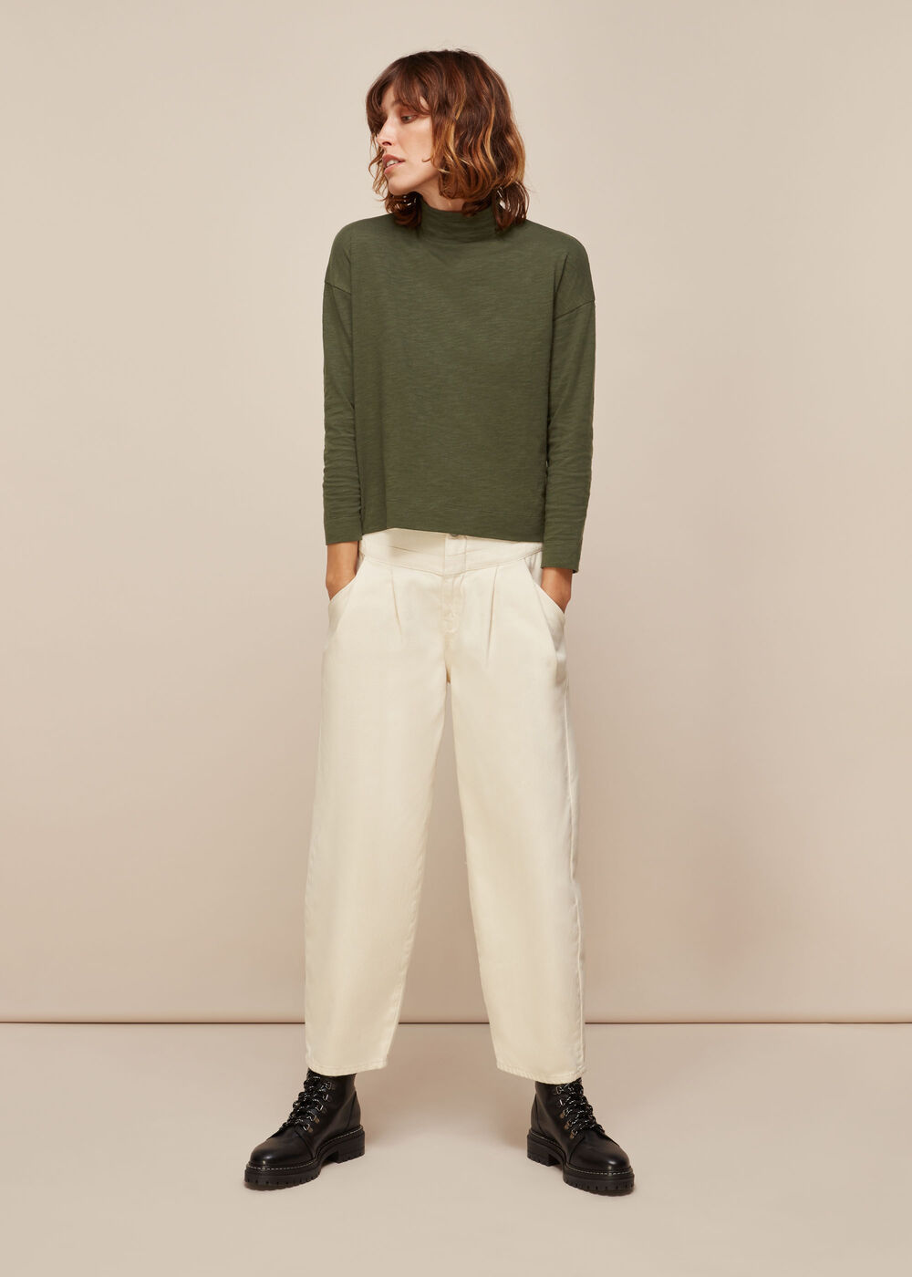 High Neck Relaxed Top
