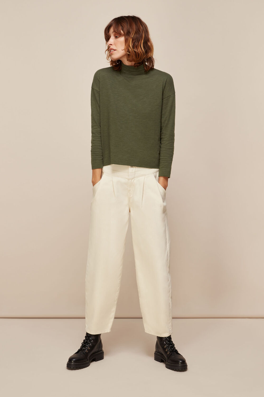 High Neck Relaxed Top
