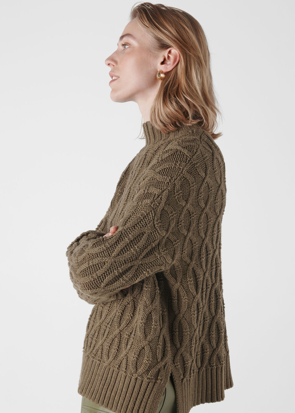 Oversized Cable Knit Sweater
