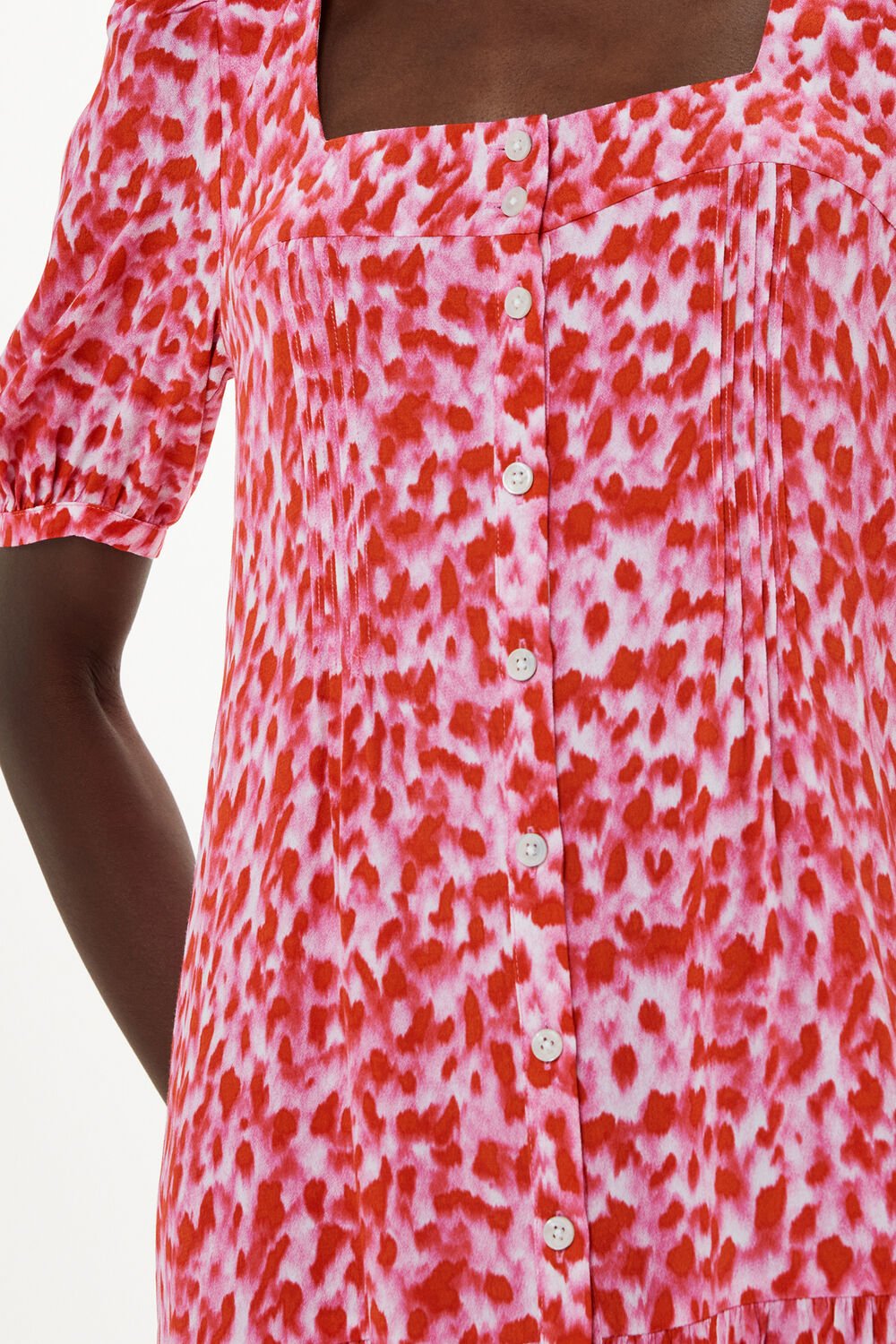 Blurred Strokes Flippy Dress