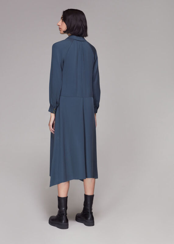 Blue Catherine Shirt Dress